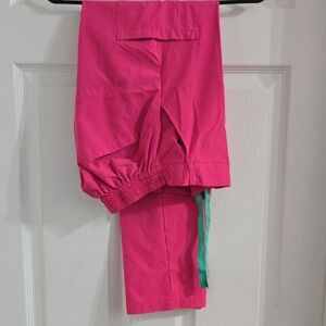 Bright Pink Scrub pants.
